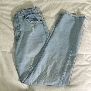 90s straight ultra high rise jeans